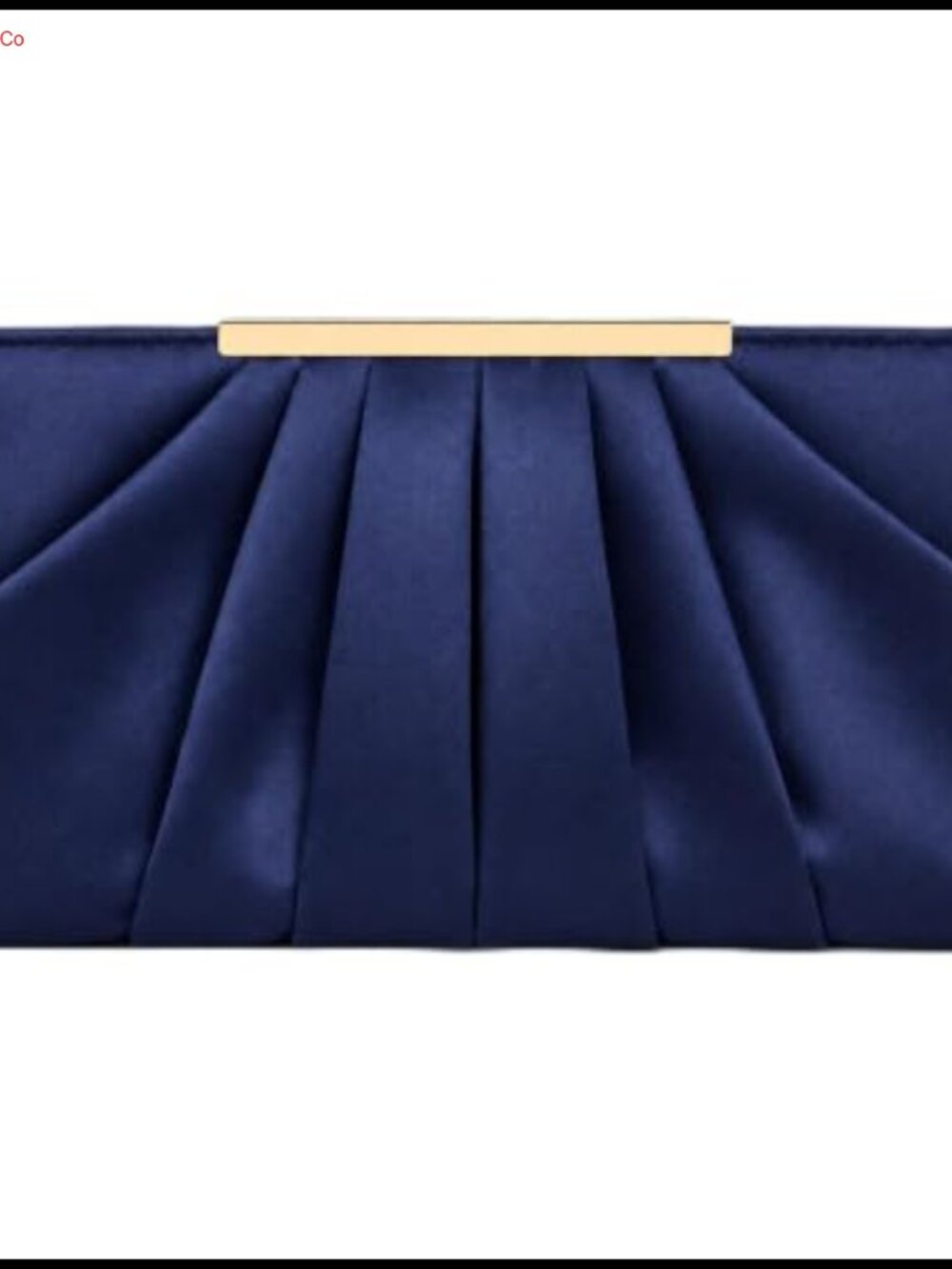 Pleated Satin Evening Clutch Purse with Detachable Chain 3-in-1 Design